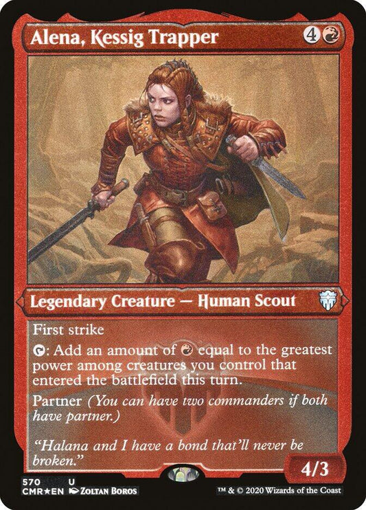 Alena, Kessig Trapper #570 FOIL ETCHED Commander Legends