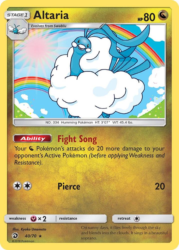 Altaria #40 HOLOFOIL Dragon Majesty