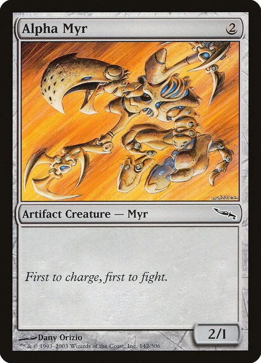 Alpha Myr #142 FOIL Mirrodin