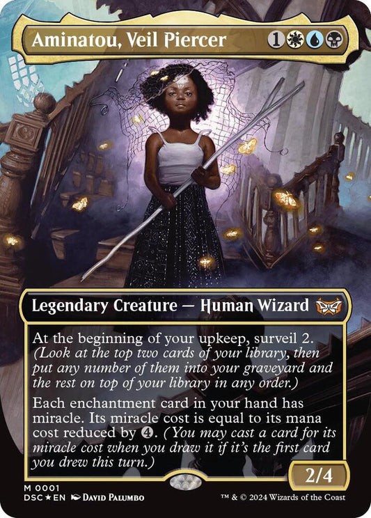 Aminatou, Veil Piercer #1 (Borderless Commander: Duskmourn: House of Horror