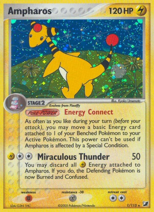 Ampharos #1 FOIL Unseen Forces
