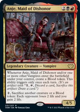 Anje, Maid of Dishonor #231 FOIL Innistrad: Crimson Vow