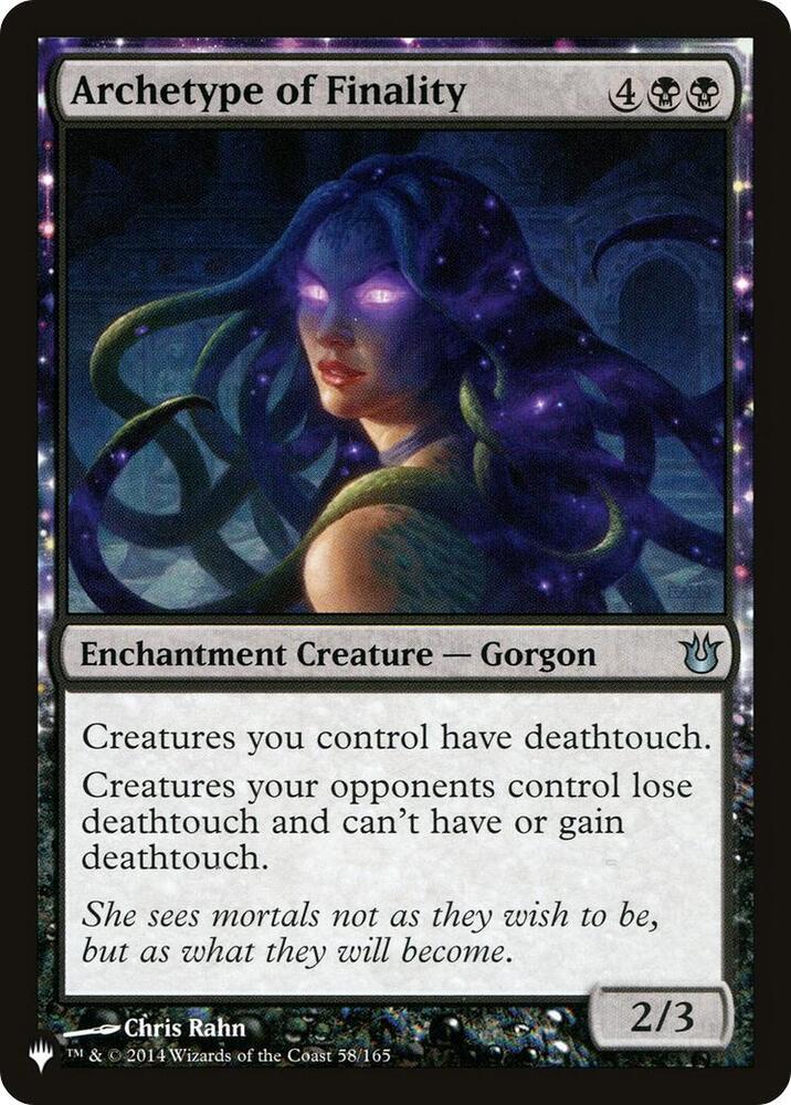 Archetype of Finality #58 The List Reprints