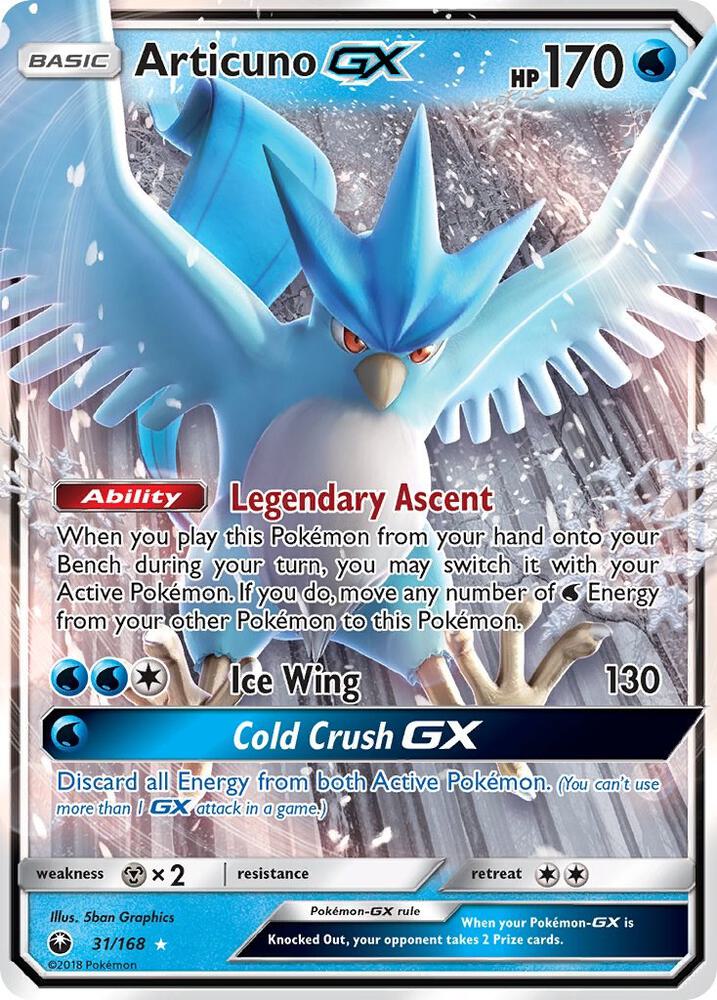 Articuno GX #31 SM - Celestial Storm