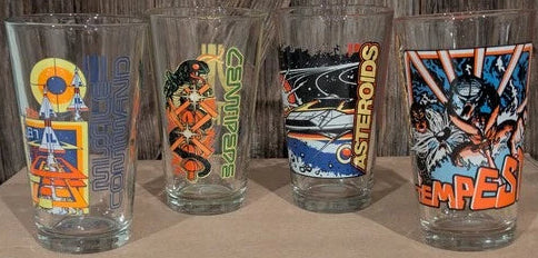 Atari 16 oz. Glasses (Centipede, Tempest, Asteroids, Missile Command) (2009)