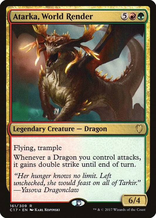 Atarka, World Render #161 Commander 2017