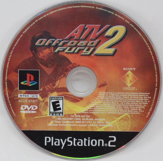 PS2 ATV Offroad Fury 2 (Disc Only)