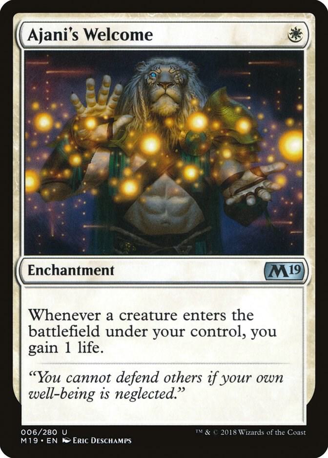 Ajani's Welcome #6 FOIL Core Set 2019