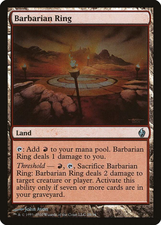 Barbarian Ring #28 FOIL Premium Deck Series: Fire and Lightning