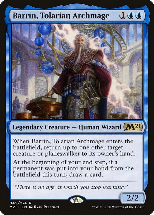 Barrin, Tolarian Archmage #45 FOIL Core Set 2021