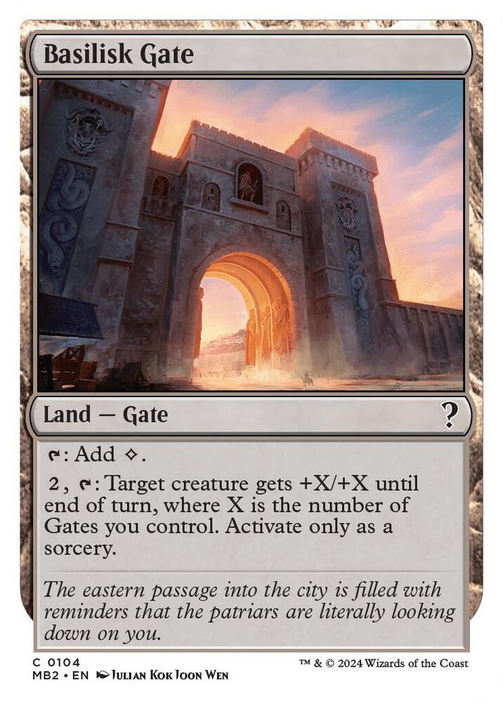 Basilisk Gate (White Border) #104 Mystery Booster 2