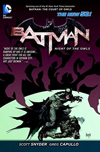 Batman Night of the Owls Graphic Novel (2013)