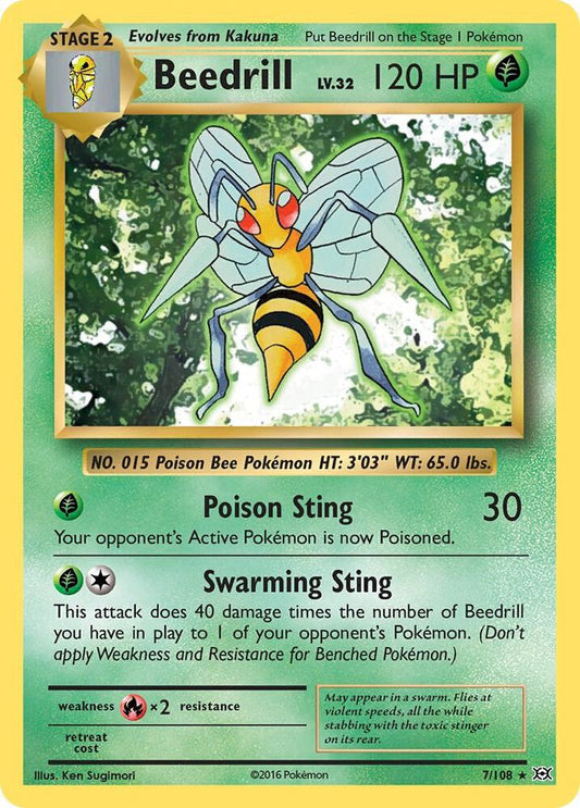 Beedrill #7 FOIL XY - Evolutions