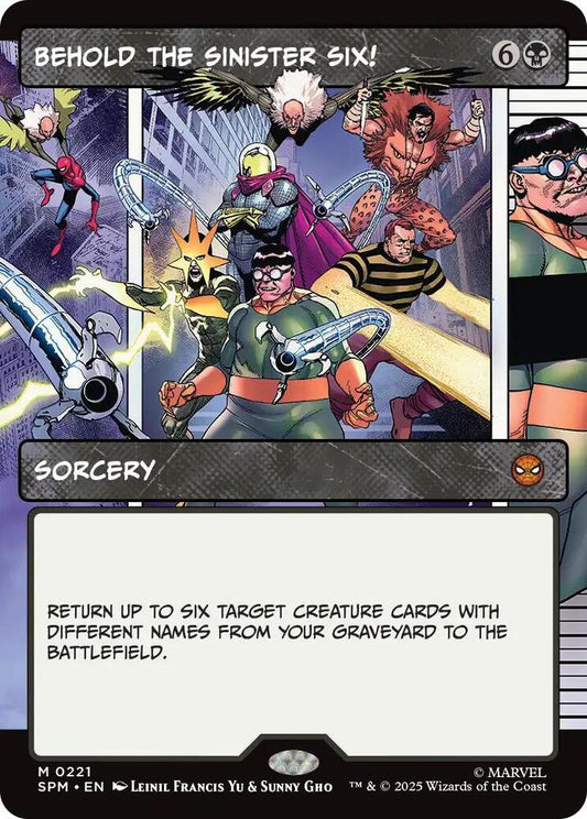 Behold the Sinister Six! (Borderless) #221 Marvel's Spider-Man