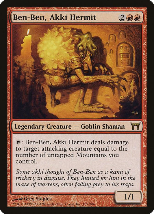 Ben-Ben, Akki Hermit #157 Champions of Kamigawa