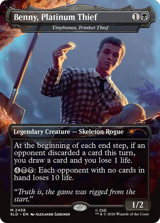 Benny, Platinum Thief (Tinybones, Trinket Thief) #2458 FOIL Secret Lair Drop Series