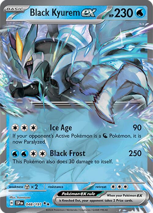 Black Kyurem EX #48 SV08: Surging Sparks