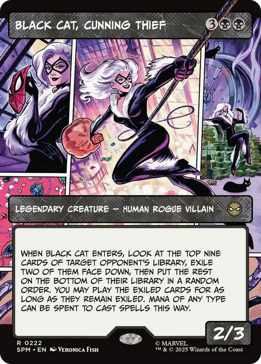 Black Cat, Cunning Thief (Borderless) #222 Marvel's Spider-Man