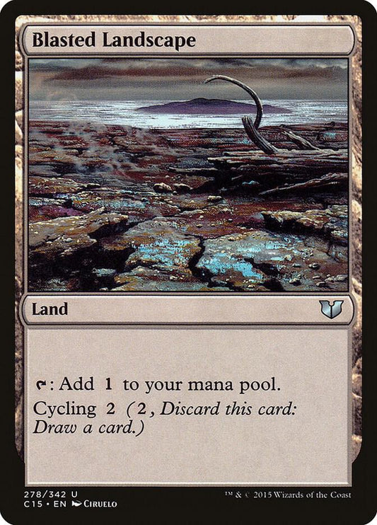 Blasted Landscape #278 Commander 2015