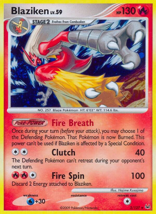 Blaziken #3 FOIL Platinum