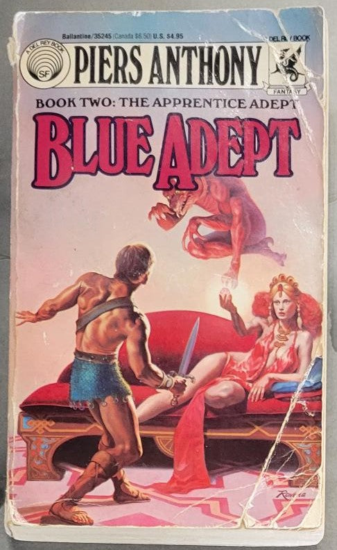 Blue Adept (Apprentice Adept #2) - Anthony, Piers (1990) 19th printing