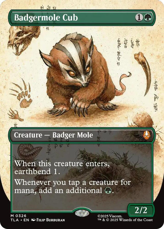 Badgermole Cub (Borderless) #326 FOIL Avatar: The Last Airbender