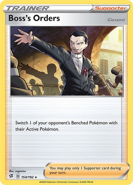 Boss's Orders #154 HOLOFOIL SWSH02: Rebel Clash