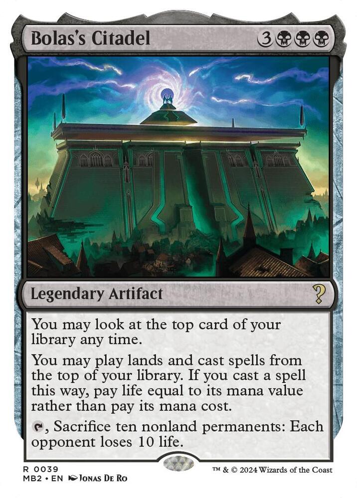 Bolas's Citadel (White Border) #39 Mystery Booster 2