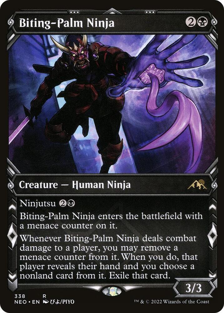 Biting-Palm Ninja (Showcase) #338 Kamigawa: Neon Dynasty