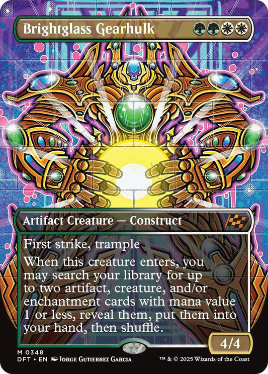 Brightglass Gearhulk (Borderless) #348 FOIL Aetherdrift