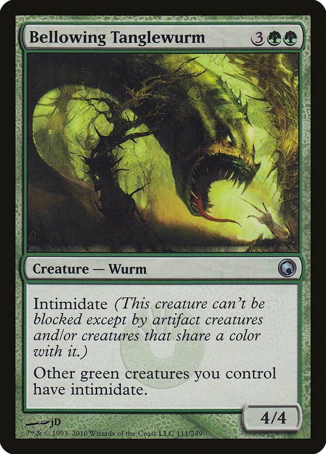 Bellowing Tanglewurm #111 Scars of Mirrodin