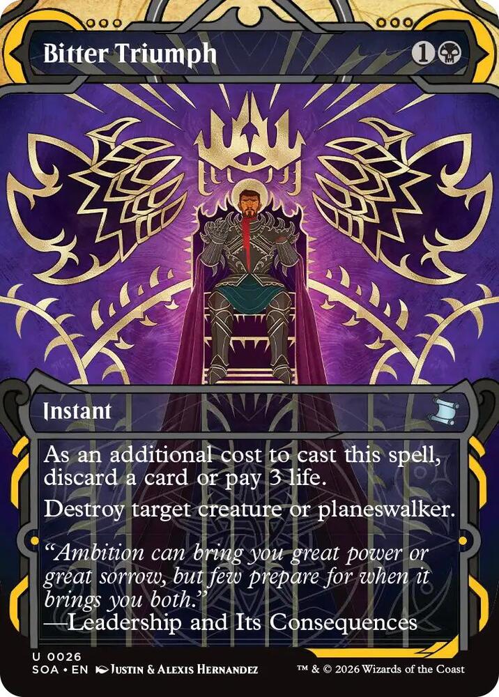 Bitter Triumph #26 FOIL Secrets of Strixhaven: Mystical Archive
