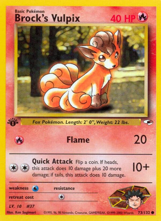 Brock's Vulpix (1st Edition) #73 Gym Heroes