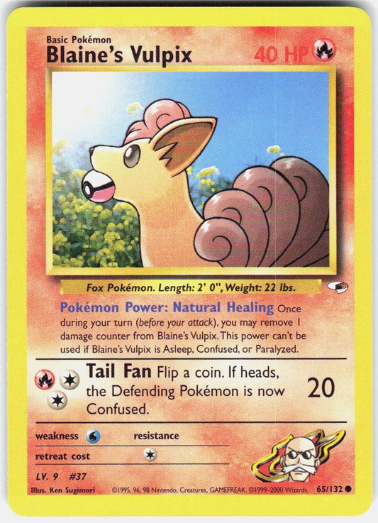 Blaine's Vulpix (Unlimited Edition) #65 Gym Heroes