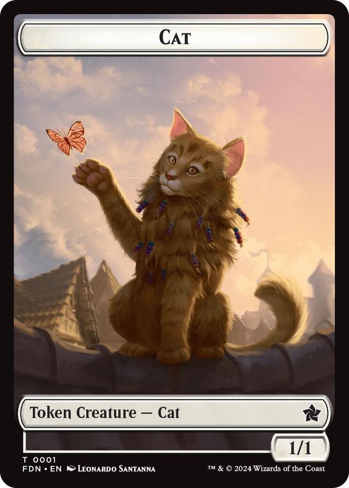 Cat #1 // Cat #2 Token FOIL Foundations