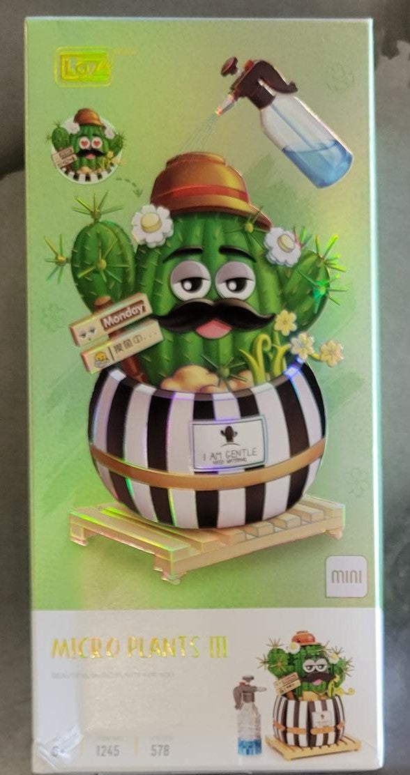 Brick Cactus (Micro Plants III) (Loz Mini) (578 Pieces) NEW/SEALED