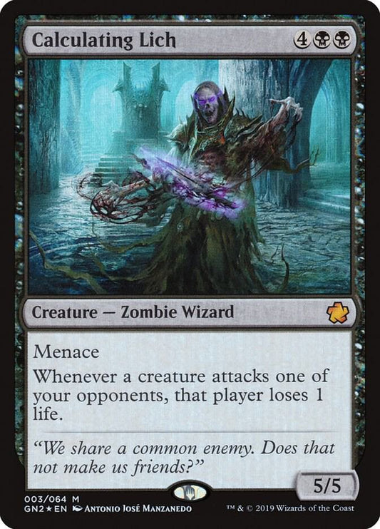 Calculating Lich #3 FOIL Magic Game Night 2019