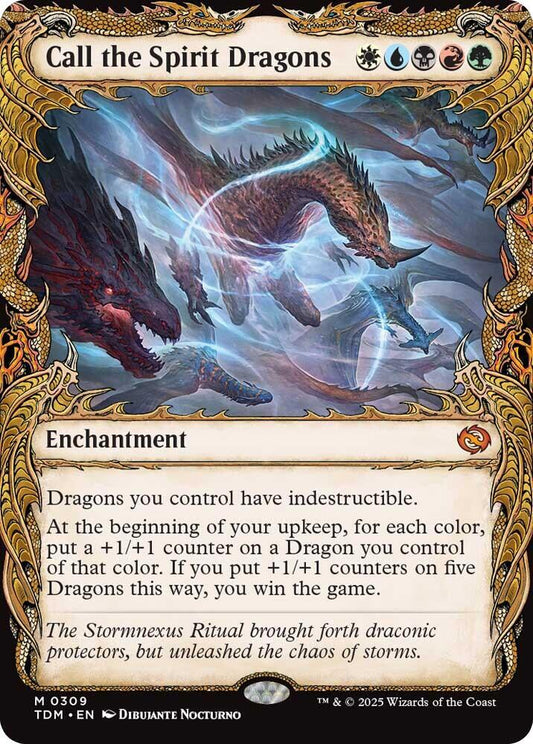 Call the Spirit Dragons #309 (Showcase) Tarkir: Dragonstorm