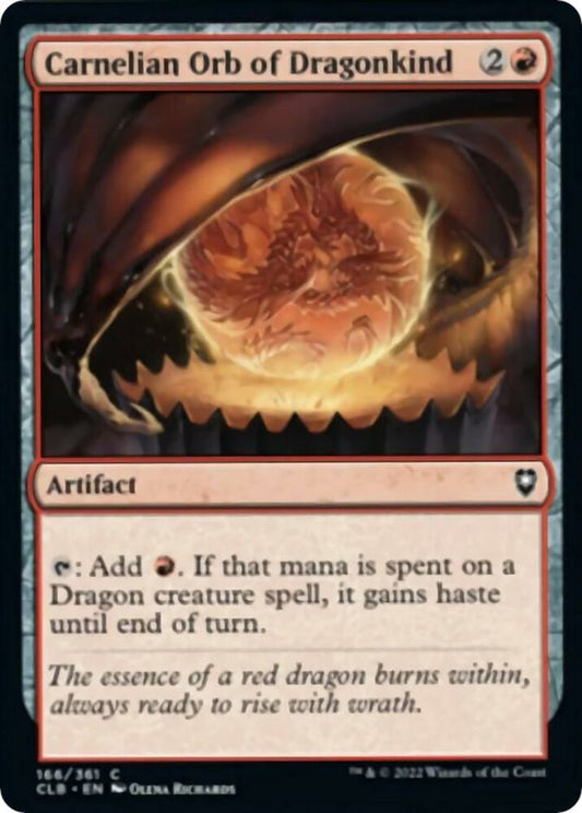 Carnelian Orb of Dragonkind #166 Commander Legends: Battle for Baldur's Gate