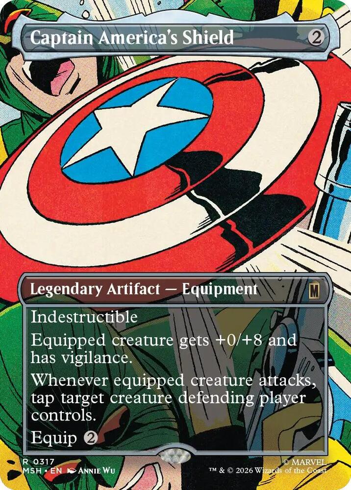 Captain America's Shield (Borderless) #317 Marvel Super Heroes