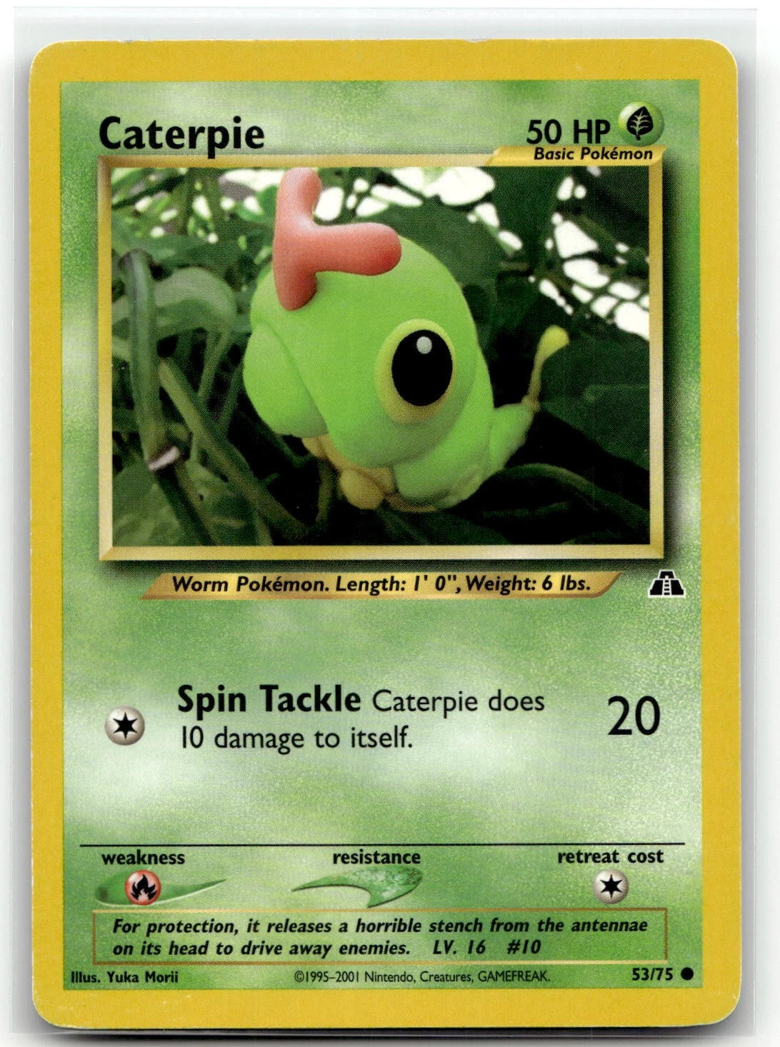 Caterpie (Unlimited Edition) #53 Neo Discovery