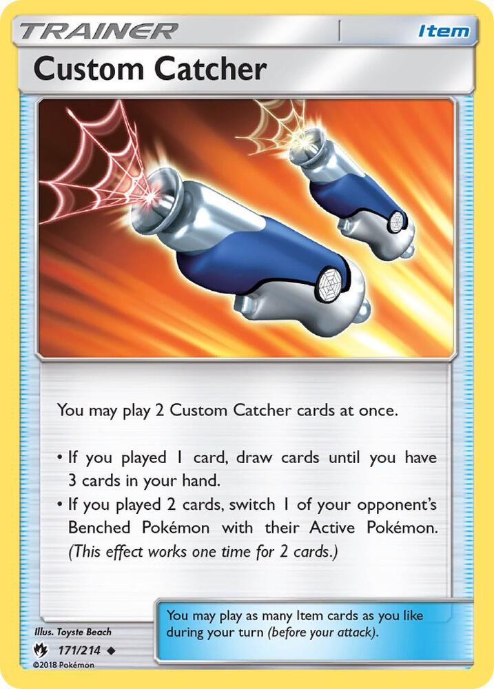 Custom Catcher #171 REVERSE HOLOFOIL SM - Lost Thunder