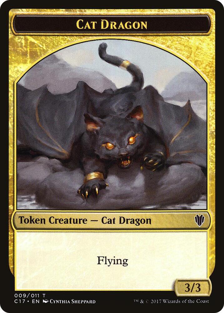 Cat Dragon #9 // Dragon #7 Token Commander 2017