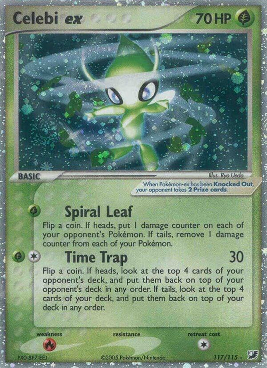 Celebi EX #117 FOIL Unseen Forces