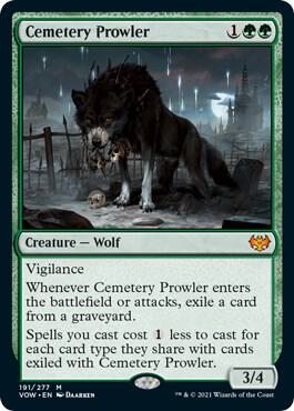 Cemetery Prowler #191 Innistrad: Crimson Vow