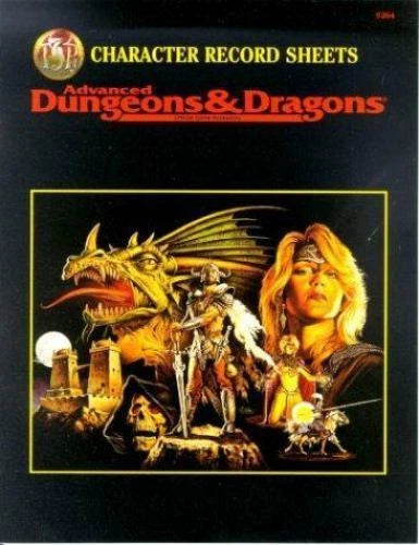 Dungeons & Dragons Character Record Sheets (2nd Edition) (1989)