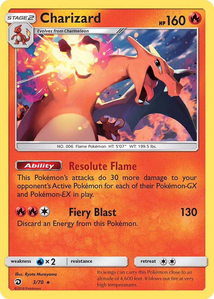 Charizard #3 REVERSE HOLOFOIL Dragon Majesty