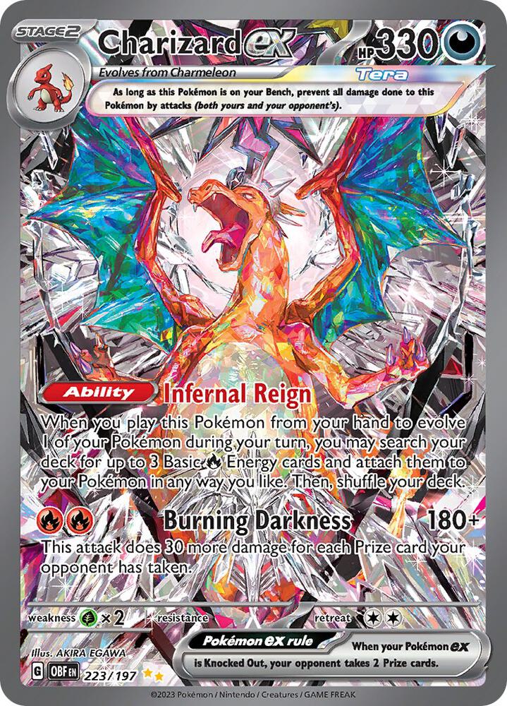 Charizard EX #223 SV03: Obsidian Flames