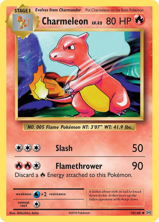 Charmeleon #10 REVERSE HOLOFOIL XY - Evolutions