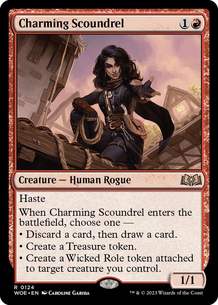 Charming Scoundrel #124 FOIL Wilds of Eldraine